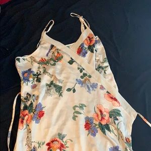 Silky wrap around robe